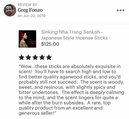 Sinking Nha Trang Senkoh 2024 - Japanese Style Incense Sticks - Long Sticks