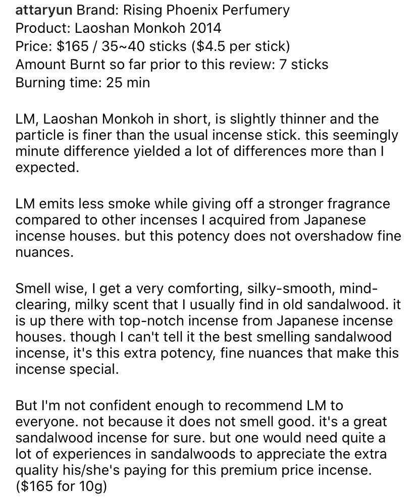 LaoShan Monkoh 2014 - a Pinnacle Mysore Sandalwood Senkoh Incense Sticks - RisingPhoenixPerfumery.com